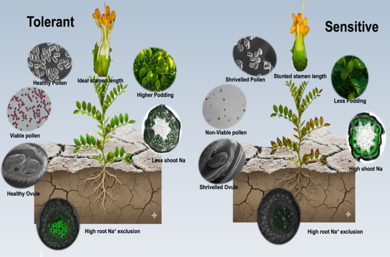 BRIC-NIPGR develops salinity tolerant high-yielding chickpea variety by genomics-guided breeding, an example of trans-QTL interaction